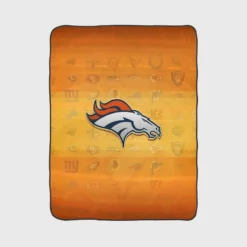 Top Ranked NFL Football Club Denver Broncos Fleece Blanket 1