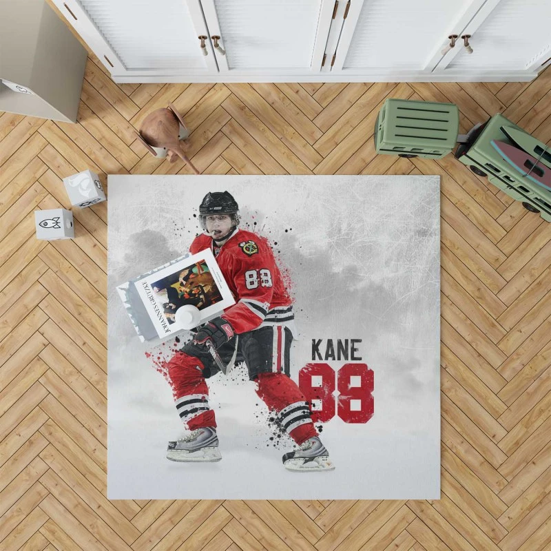 Top Ranked NHL Hockey Player Patrick Kane Rug