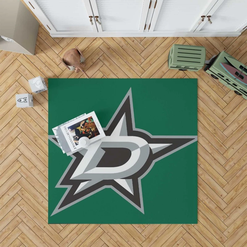 Top Ranked NHL Ice Hockey Club Dallas Stars Rug