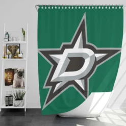 Top Ranked NHL Ice Hockey Club Dallas Stars Shower Curtain