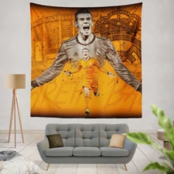Top Ranked Soccer Player Gareth Bale Tapestry