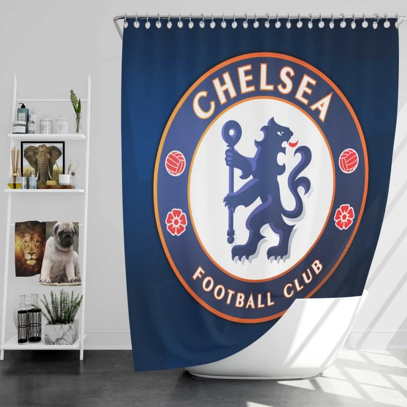 Top Ranked Soccer Team Chelsea FC Shower Curtain