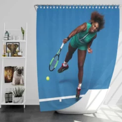 Top Ranked WTA Player Serena Williams Shower Curtain