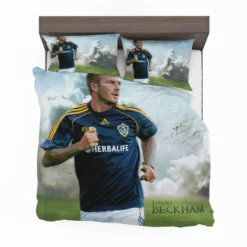 Top Star David Beckham in L A Galaxy Bedding Set 1