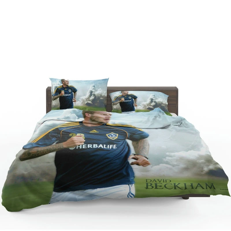 Top Star David Beckham in L A Galaxy Bedding Set