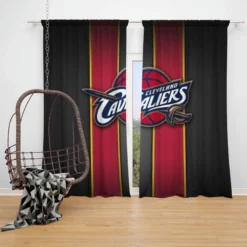 Top ranked NBA Basketball Team Cleveland Cavaliers Window Curtain
