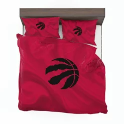 Toronto Raptors Black Logo Bedding Set 1