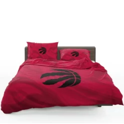 Toronto Raptors Black Logo Bedding Set