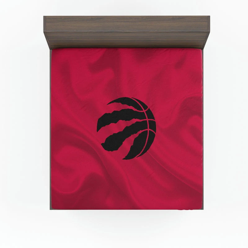 Toronto Raptors Black Logo Fitted Sheet