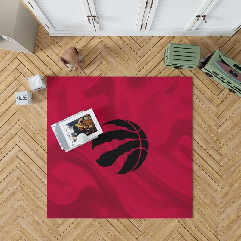 Toronto Raptors Black Logo Rug
