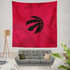 Toronto Raptors Black Logo Tapestry