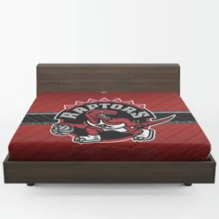 Toronto Raptors Canadian Basketball Club Fitted Sheet 1