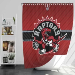 Toronto Raptors Canadian Basketball Club Shower Curtain