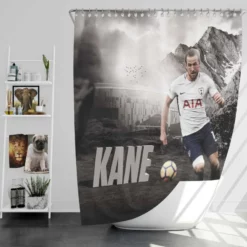 Tottenham English Player Harry Kane Shower Curtain