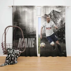 Tottenham English Player Harry Kane Window Curtain