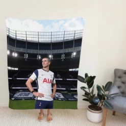 Tottenham Hotspur F C Soccer Player Gareth Bale Fleece Blanket