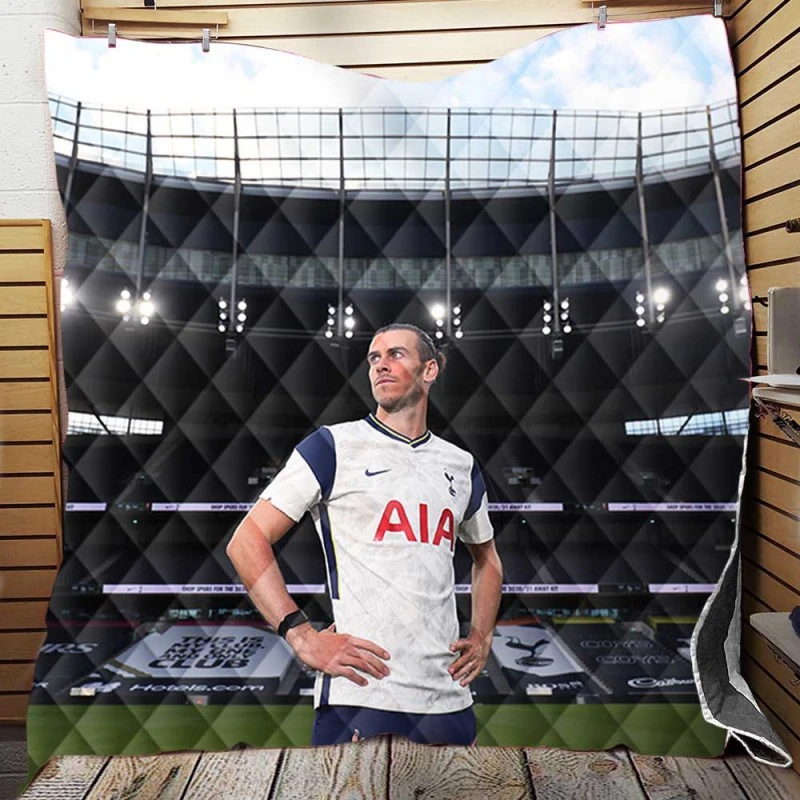 Tottenham Hotspur F C Soccer Player Gareth Bale Quilt Blanket