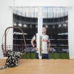 Tottenham Hotspur F C Soccer Player Gareth Bale Window Curtain