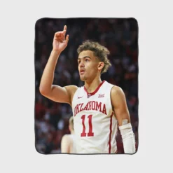 Trae Young Energetic NBA Player Fleece Blanket 1