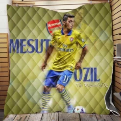 UEFA Champions League Arsenal Player Mesut Ozil Quilt Blanket