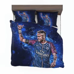 UEFA Champions League Footballer Neymar Jr Bedding Set 1