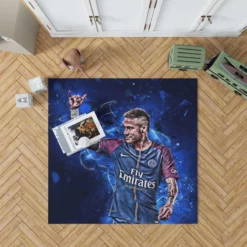 UEFA Champions League Footballer Neymar Jr Rug