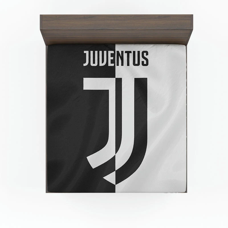 UEFA Champions Leagues Club Juventus Logo Fitted Sheet