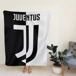 UEFA Champions Leagues Club Juventus Logo Fleece Blanket