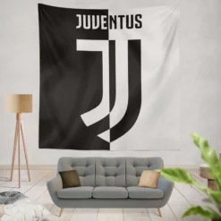 UEFA Champions Leagues Club Juventus Logo Tapestry