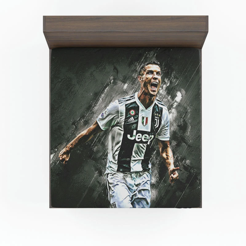 UEFA Champions Leagues Cristiano Ronaldo Fitted Sheet