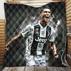UEFA Champions Leagues Cristiano Ronaldo Quilt Blanket
