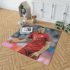 UEFA Cup Football Player Robert Lewandowski Rug 1