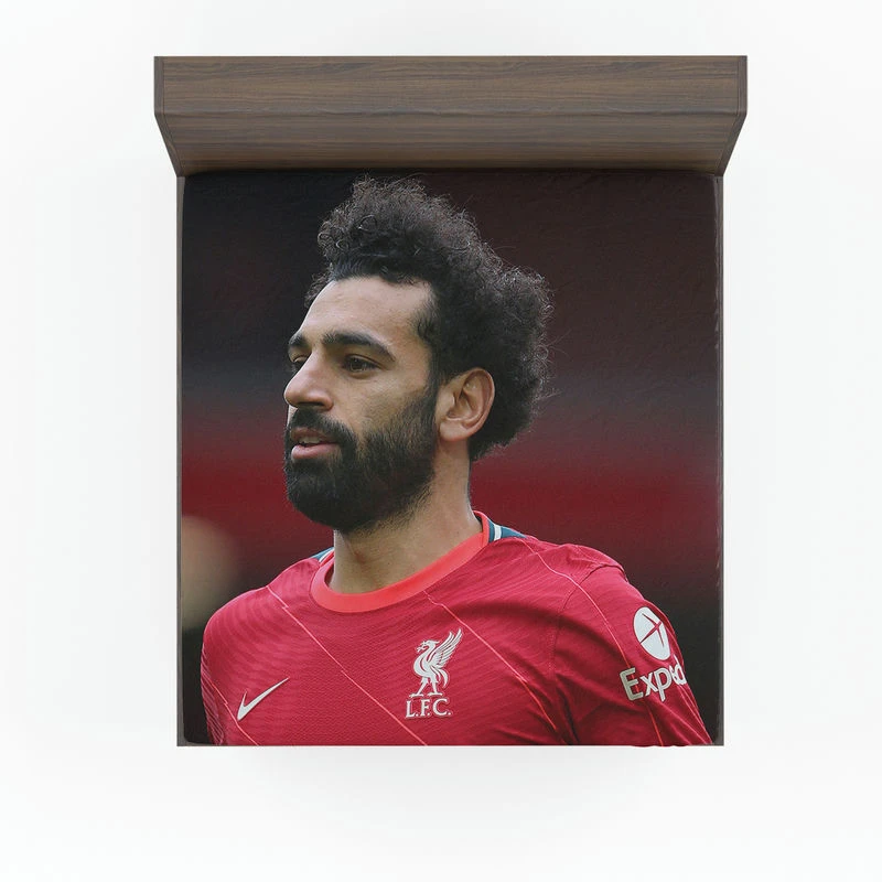 UEFA Cup Footballer Mohamed Salah Fitted Sheet