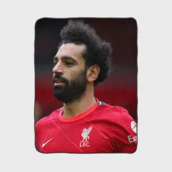 UEFA Cup Footballer Mohamed Salah Fleece Blanket 1