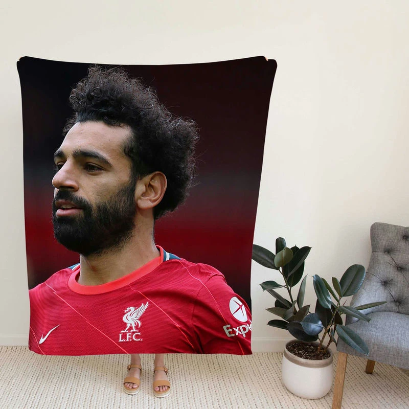 UEFA Cup Footballer Mohamed Salah Fleece Blanket