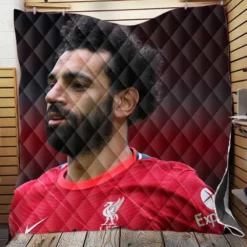 UEFA Cup Footballer Mohamed Salah Quilt Blanket