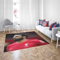 UEFA Cup Footballer Mohamed Salah Rug 2