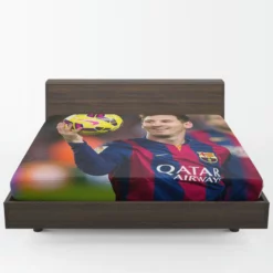 UEFA Cup Winners Cup Lionel Messi Fitted Sheet 1