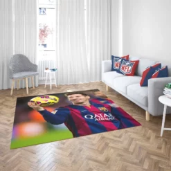 UEFA Cup Winners Cup Lionel Messi Rug 2