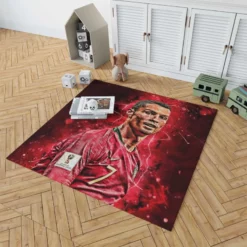 UEFA Euro Footballer Cristiano Ronaldo Rug 1