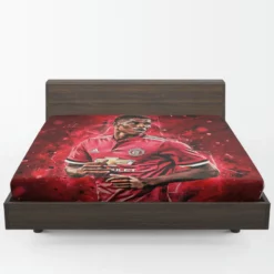 UEFA Europa League Footballer Marcus Rashford Fitted Sheet 1