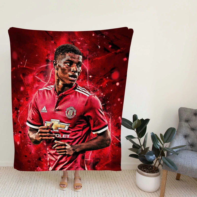 UEFA Europa League Footballer Marcus Rashford Fleece Blanket