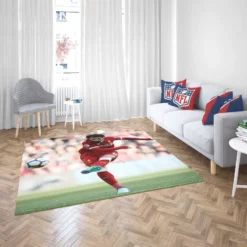 UEFA Super Cup Soccer Player Mohamed Salah Rug 2