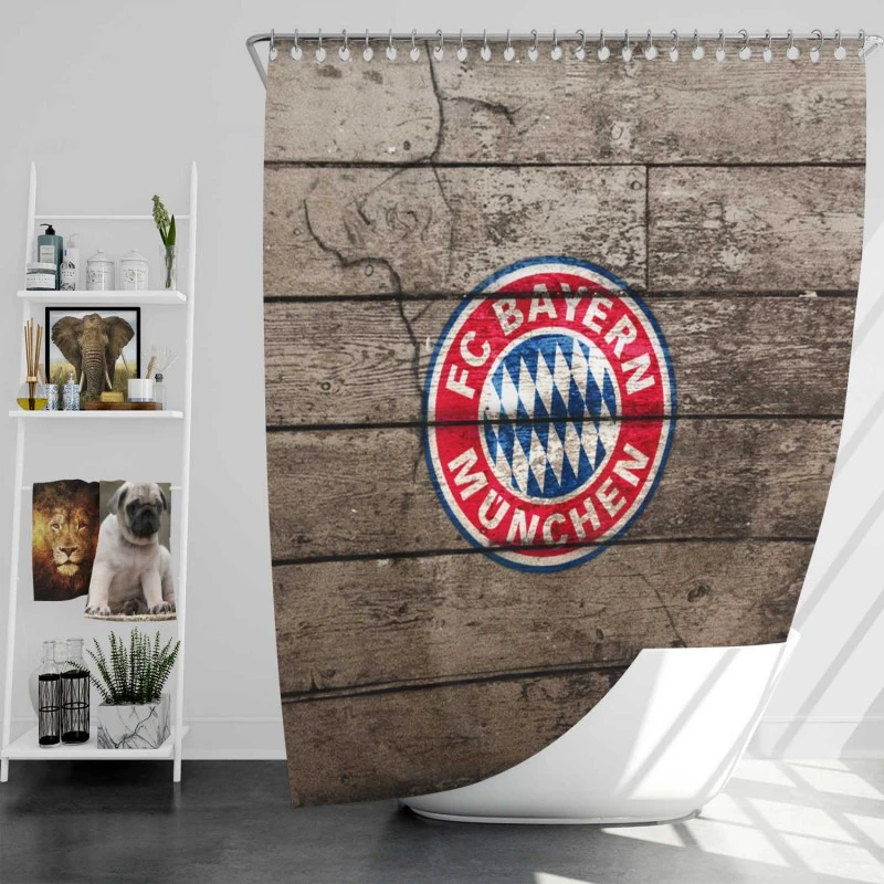 UEFA Super Cups FC Bayern Munich Soccer Club Shower Curtain