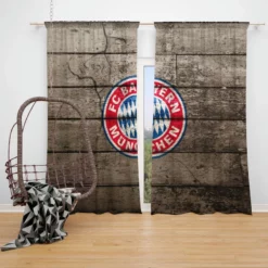 UEFA Super Cups FC Bayern Munich Soccer Club Window Curtain