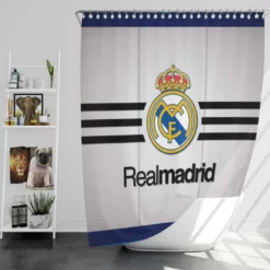 UEFA Winner Real Madrid Soccer Shower Curtain