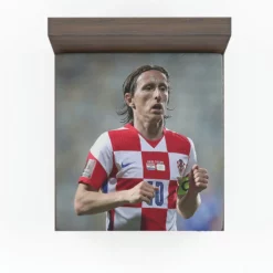 Ultimate Croation Soccer Player Luka Modric Fitted Sheet