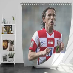 Ultimate Croation Soccer Player Luka Modric Shower Curtain