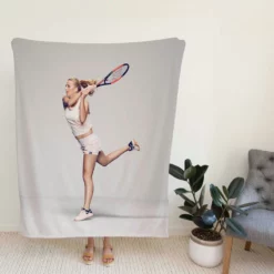 Ultimate Czech Tennis Player Petra Kvitova Fleece Blanket