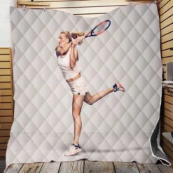 Ultimate Czech Tennis Player Petra Kvitova Quilt Blanket